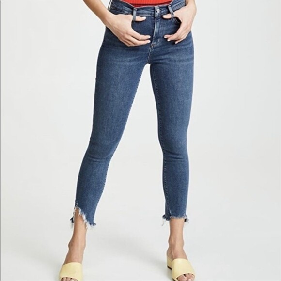 Agolde Sophie High Rise Cropped Discretion Skinny Jeans - Picture 2 of 9